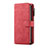 Funda de Cuero Cartera con Soporte Carcasa T01 para Samsung Galaxy Note 10 Plus Rojo