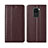 Funda de Cuero Cartera con Soporte Carcasa T01 para Xiaomi Redmi 10X 4G Marron