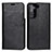 Funda de Cuero Cartera con Soporte Carcasa T01D para Samsung Galaxy S21 FE 5G Negro