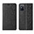 Funda de Cuero Cartera con Soporte Carcasa T02 para Huawei Honor X10 Max 5G Negro