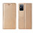 Funda de Cuero Cartera con Soporte Carcasa T02 para Huawei Honor X10 Max 5G Oro