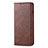 Funda de Cuero Cartera con Soporte Carcasa T02 para Huawei P Smart+ Plus (2019) Marron