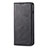 Funda de Cuero Cartera con Soporte Carcasa T02 para Huawei P Smart+ Plus (2019) Negro