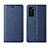 Funda de Cuero Cartera con Soporte Carcasa T02 para Huawei P40 Azul