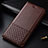 Funda de Cuero Cartera con Soporte Carcasa T02 para OnePlus 7T Pro Marron