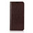 Funda de Cuero Cartera con Soporte Carcasa T02 para Oppo F15 Marron