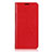 Funda de Cuero Cartera con Soporte Carcasa T02 para Oppo F15 Rojo