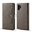 Funda de Cuero Cartera con Soporte Carcasa T02 para Samsung Galaxy Note 10 Plus 5G Gris