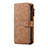 Funda de Cuero Cartera con Soporte Carcasa T02 para Samsung Galaxy S10 5G Marron