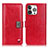 Funda de Cuero Cartera con Soporte Carcasa T03 para Apple iPhone 14 Pro Max Rojo