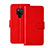 Funda de Cuero Cartera con Soporte Carcasa T03 para Huawei Mate 20 X 5G Rojo