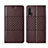 Funda de Cuero Cartera con Soporte Carcasa T03 para Huawei Nova 6 Marron