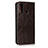 Funda de Cuero Cartera con Soporte Carcasa T03 para Huawei Nova Lite 3 Plus Marron