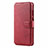 Funda de Cuero Cartera con Soporte Carcasa T03 para Huawei P30 Lite XL Rojo