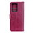 Funda de Cuero Cartera con Soporte Carcasa T03 para Huawei P40 Pro+ Plus Rosa Roja