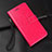 Funda de Cuero Cartera con Soporte Carcasa T03 para Oppo R17 Pro Rosa Roja