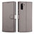 Funda de Cuero Cartera con Soporte Carcasa T03 para Samsung Galaxy Note 10 5G Gris