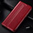 Funda de Cuero Cartera con Soporte Carcasa T03 para Samsung Galaxy Note 10 Plus Rojo