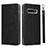 Funda de Cuero Cartera con Soporte Carcasa T03 para Samsung Galaxy S10 Negro