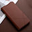 Funda de Cuero Cartera con Soporte Carcasa T03 para Xiaomi Redmi Note 8 (2021) Marron