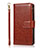 Funda de Cuero Cartera con Soporte Carcasa T04 para Apple iPhone 12 Mini Marron