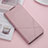 Funda de Cuero Cartera con Soporte Carcasa T04 para Huawei Nova 5i Oro Rosa