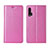 Funda de Cuero Cartera con Soporte Carcasa T04 para Huawei Nova 6 Rosa