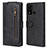 Funda de Cuero Cartera con Soporte Carcasa T04 para Huawei Nova Lite 3 Plus Negro