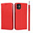 Funda de Cuero Cartera con Soporte Carcasa T05 para Apple iPhone 11 Rojo