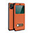 Funda de Cuero Cartera con Soporte Carcasa T05 para Apple iPhone 12 Pro Max Naranja