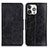 Funda de Cuero Cartera con Soporte Carcasa T05 para Apple iPhone 14 Pro Max Negro