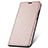 Funda de Cuero Cartera con Soporte Carcasa T05 para Huawei Nova 4e Oro Rosa