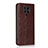 Funda de Cuero Cartera con Soporte Carcasa T05 para Xiaomi Redmi K30 Pro 5G Marron