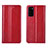 Funda de Cuero Cartera con Soporte Carcasa T06 para Huawei Honor View 30 Pro 5G Rojo