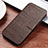 Funda de Cuero Cartera con Soporte Carcasa T06 para Huawei P30 Lite Marron