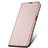 Funda de Cuero Cartera con Soporte Carcasa T06 para Oppo RX17 Pro Oro Rosa