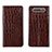 Funda de Cuero Cartera con Soporte Carcasa T06 para Samsung Galaxy A90 4G Marron