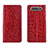 Funda de Cuero Cartera con Soporte Carcasa T06 para Samsung Galaxy A90 4G Rojo