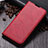 Funda de Cuero Cartera con Soporte Carcasa T06 para Samsung Galaxy Note 10 Plus 5G Rojo