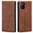 Funda de Cuero Cartera con Soporte Carcasa T06 para Samsung Galaxy Note 20 5G Marron