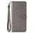 Funda de Cuero Cartera con Soporte Carcasa T06 para Xiaomi Mi 10 Gris