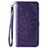 Funda de Cuero Cartera con Soporte Carcasa T06 para Xiaomi Mi 10 Morado