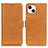 Funda de Cuero Cartera con Soporte Carcasa T07 para Apple iPhone 13 Amarillo