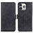 Funda de Cuero Cartera con Soporte Carcasa T07 para Apple iPhone 13 Pro Max Negro