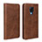 Funda de Cuero Cartera con Soporte Carcasa T07 para Huawei Mate 20 X 5G Marron