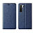 Funda de Cuero Cartera con Soporte Carcasa T07 para Huawei Nova 7 SE 5G Azul