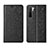 Funda de Cuero Cartera con Soporte Carcasa T07 para Huawei P40 Lite 5G Negro