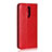 Funda de Cuero Cartera con Soporte Carcasa T07 para Oppo RX17 Pro Rojo