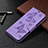 Funda de Cuero Cartera con Soporte Carcasa T07 para Samsung Galaxy Note 20 5G Morado