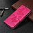 Funda de Cuero Cartera con Soporte Carcasa T07 para Samsung Galaxy Note 20 Ultra 5G Rosa Roja